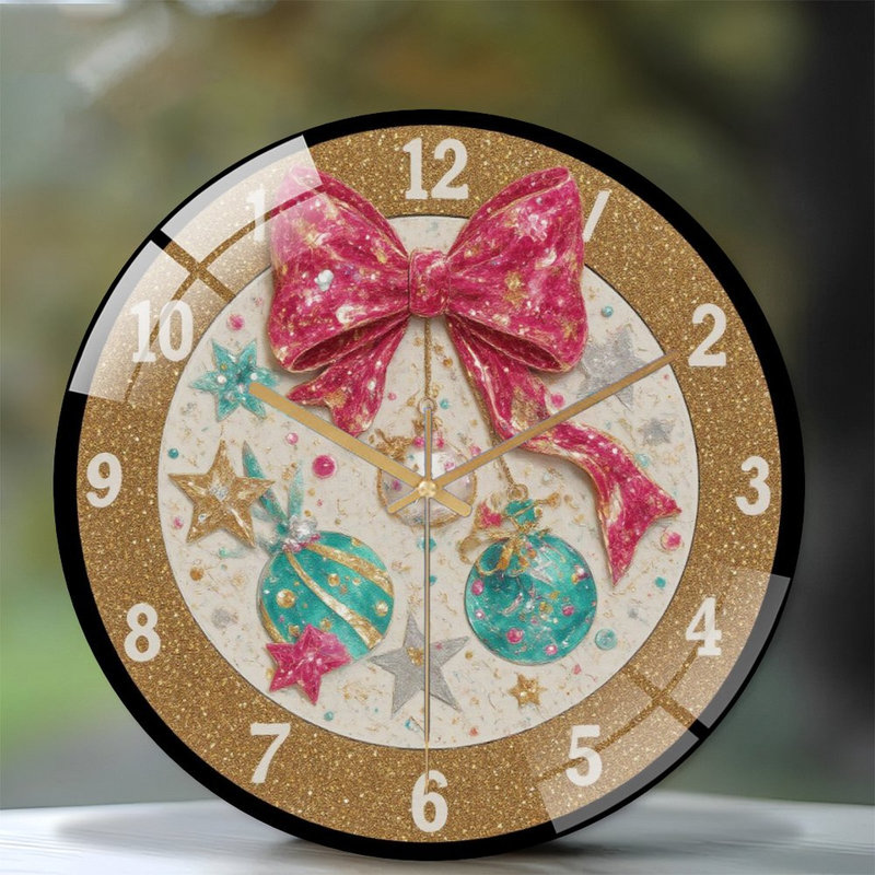 Horloge murale de Noël 12 po
