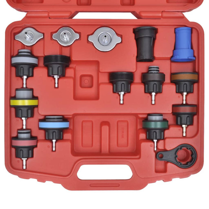 18 Pcs Radiator Pressure Tester Kit