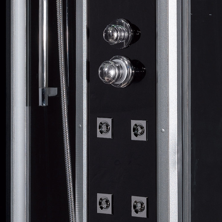 47.7'' W 89'' H Framed Round Steam Shower