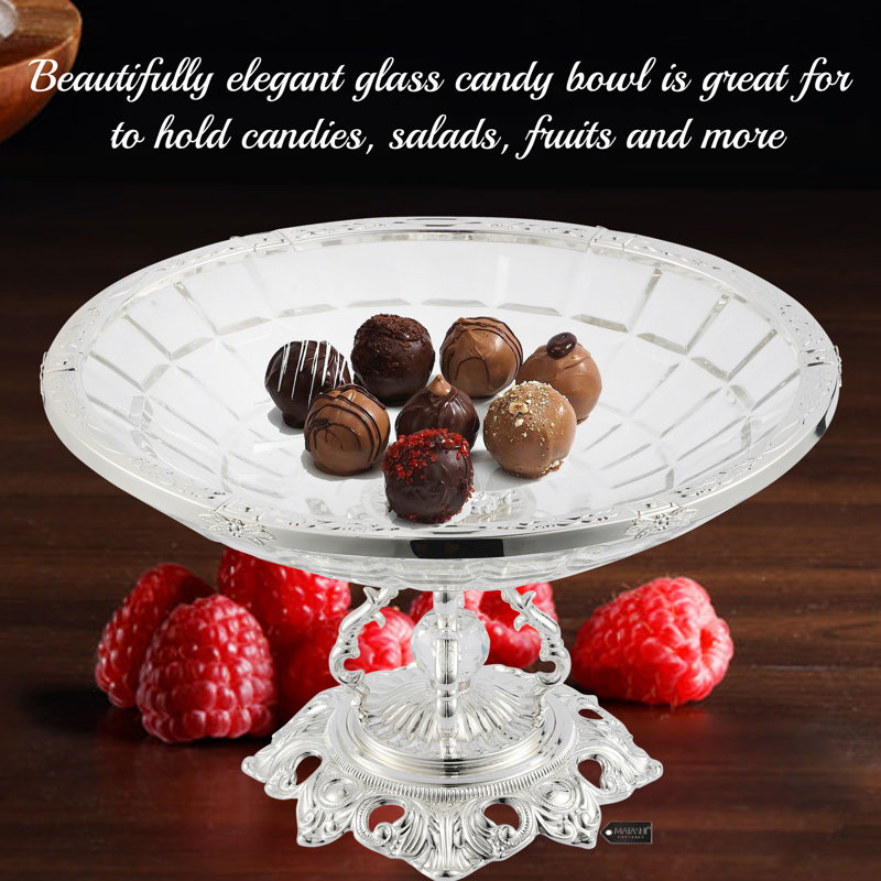 Assiette décorative Crystal Glam, Argent