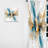 Teal And Gold Elegance - Modern Curtain - Velvet Room Darkening - 1 Panel-107609059