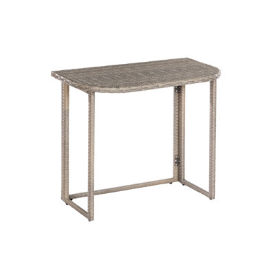 Half Round 3 - Person 90Cm L Outdoor Balcony Table