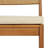 Set of 2 Weather-Resistant Solid Wood Stackable Outdoor Dining Chairs with Cream Cushions