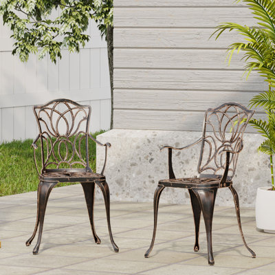 Chaise de salle à manger Tucson, cuivre noir (ensemble de 2)
