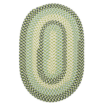 Tapis tressé vert/brun clair Carousel