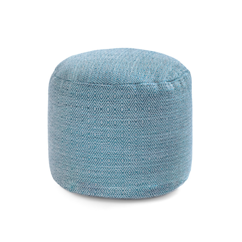 Repose-pieds rembourré bleu 17 po Sfera, Bleu