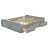 Wood Platform Bed Frame With 6 Drawers
