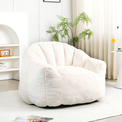 Fauteuil à billes, fauteuil à billes avec accoudoirs en mousse à haute densité rembourrée, canapé paresseux