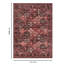 Tapis rouge de 5 pi. Majestic Collection 3 po X 7 doux et teint