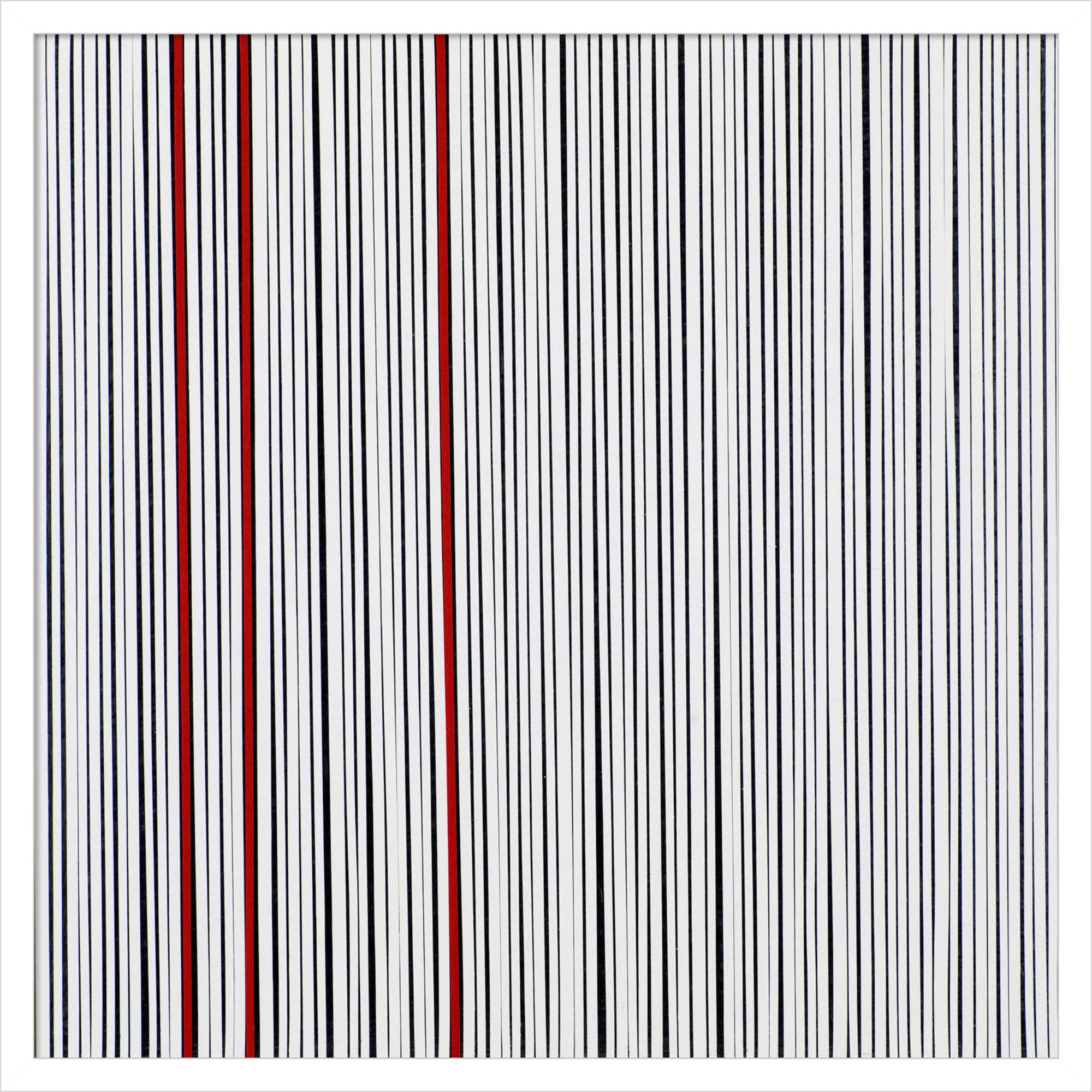 Mostly White by Alex Dunn, 25" H x 25" W x 1" D, White