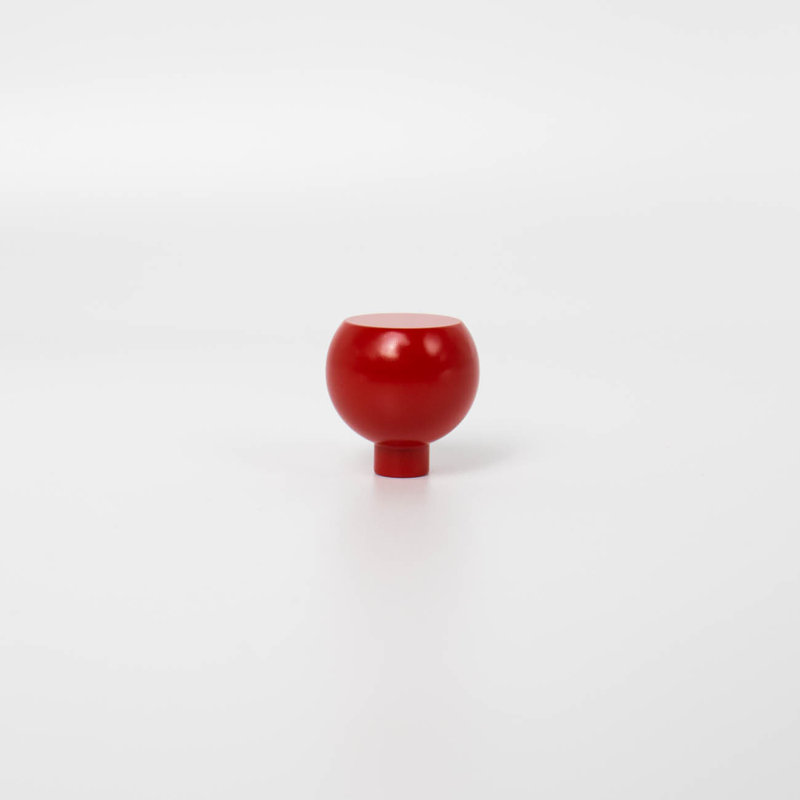 ROUS Hardware Mid Century Modern Sphere Knob, Rose (Red)