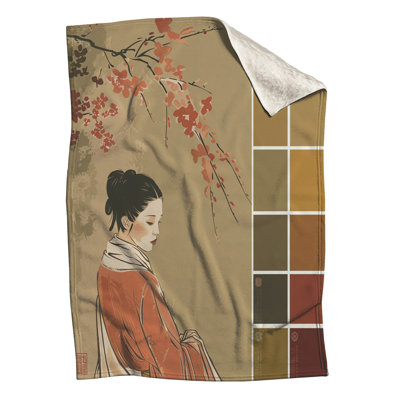 Portrait Fleece Throw Blanket - Art Throws for Sofas or Beds