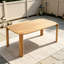 Table de salle à manger d'extérieur en bois d'acacia