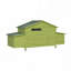 Grand poulailler en bois de 11,12 pi² avec 2 portes en libre parcours, 2 nichoirs et perchoir - cage à poulets pour l'extérieur-602738637