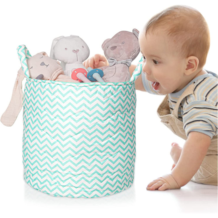 Lulu moon Cotton Storage Basket, 45'' x 40'' Large Basket for Blankets  Dolls Storage, Decorative Nursery Organizer, Storage Basket for Living  Room, Laundry (Mint Green) : : Baby