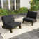 Ensemble de conversation d'extérieur 2 pièces avec coussins pour patio ou jardin Polett