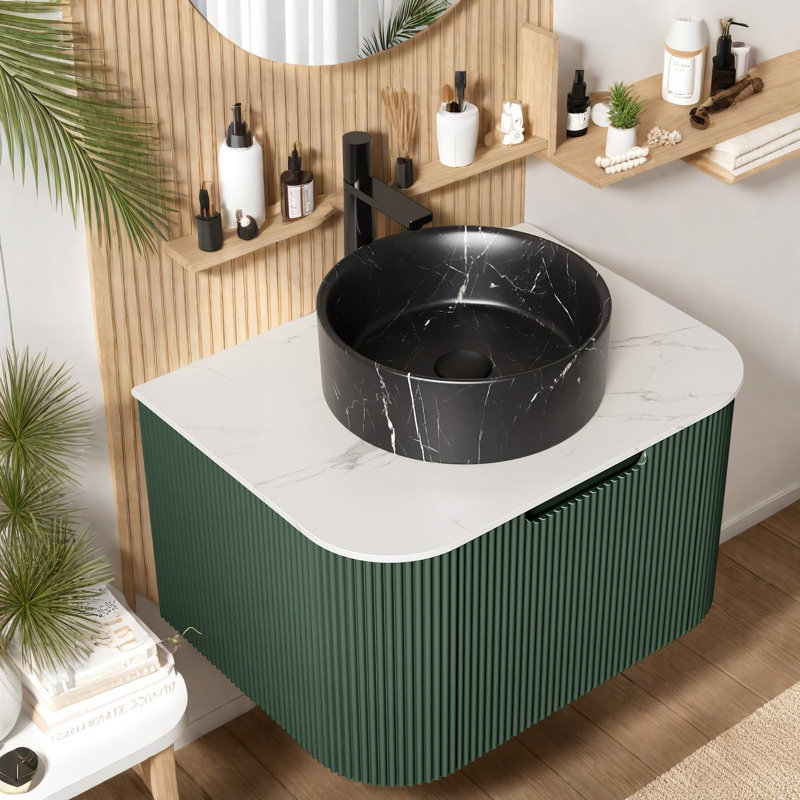 Meuble-lavabo moderne de 24 po (doit inclure le meuble-lavabo et le lavabo) avec rangement
