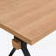 Table de salle à manger à pieds en X (naturel)