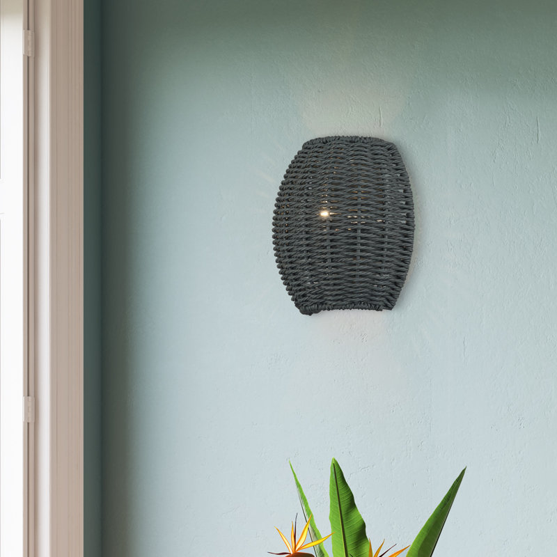 Applique murale noire 1 lumière Acuna Acuna, 1, H 8 po x l 8 po x P 3,95 po