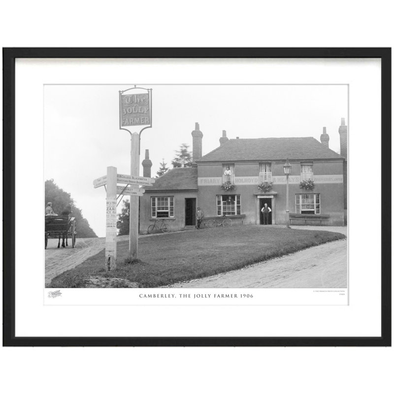 Camberley, The Jolly Farmer 1906 by Francis Frith - Single Picture Frame Print, 45cm H x 60cm W x 2.3cm D