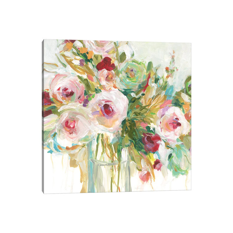 Floral Abandon by Carol Robinson - Wrapped Canvas Painting, 93.98 cm H x 93.98 cm W x 1.91 cm D