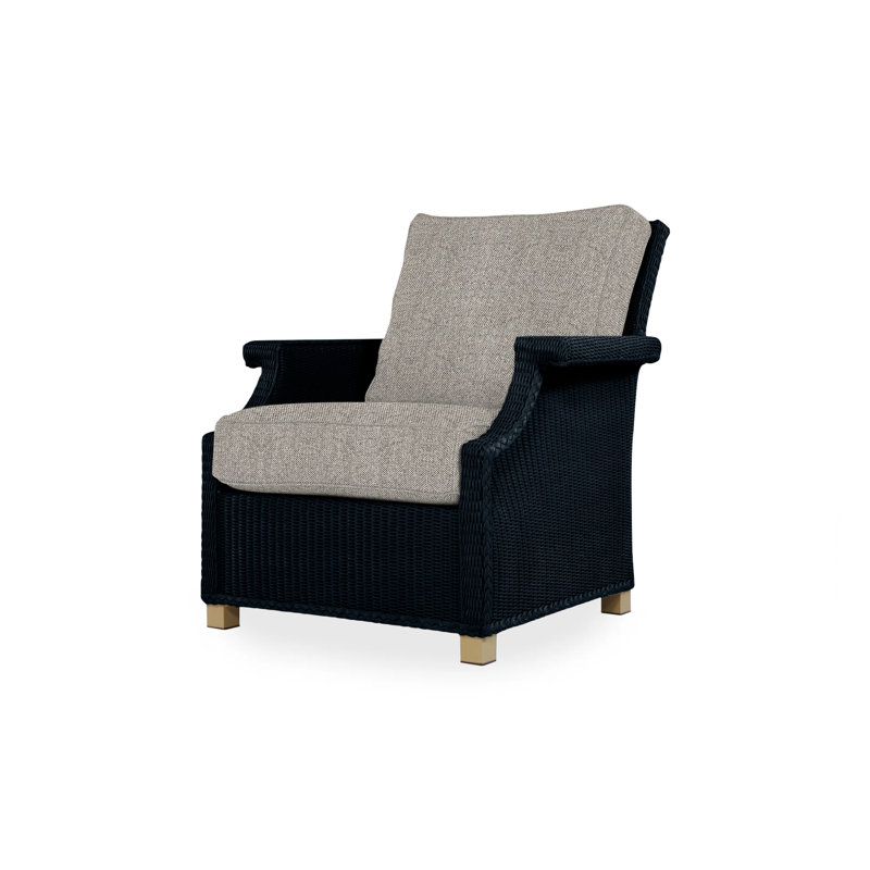 Hamptons Outdoor Lounge Chair, Cottage Pepper, Ebony