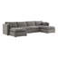 Winfree 6 - Piece 146.5" Upholstered Modular Sectional Sofa with 2 Ottoman-1494269826