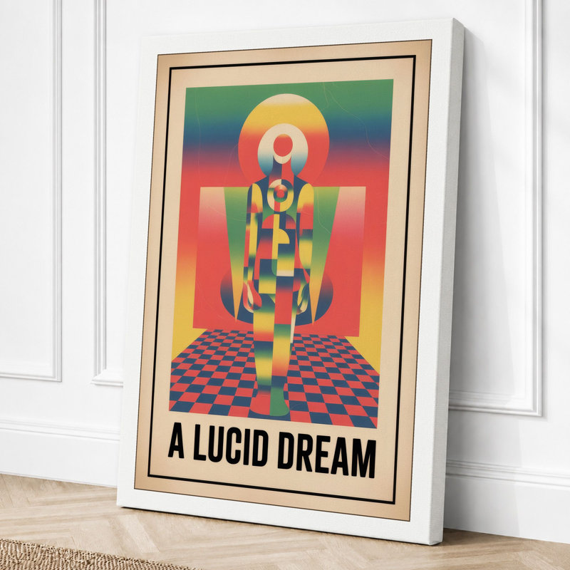 A Lucid Dream Art Deco - Wrapped Canvas, 30x20 - 76.2 x 50.8 cm, White Border