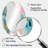Pink Blue Minimalims Fludity V - Modern Oval Wall Mirror-84131714