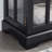Antique LED Curio Display Cabinet With 4 Glass Doors,  Acrylic Back Panel & Adjustable Shelves For Home Or Office-1240239921