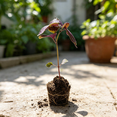 2 Pack Purple Perilla Live Plant 24" Tall Zi Su Shiso Asian Basil Silam Annual 64F48E4843B74B09B47FC58A660534B8