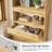 Tall Bookshelf with Storage Drawers,Modern Bookcase with File Cabinet