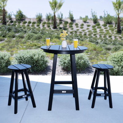 Mason-Cabo Round Counter Bar ( 3-Piece Set)