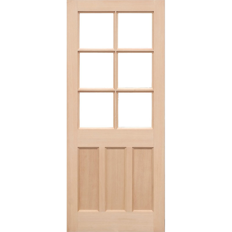 KXT Unfinished Hemlock External Door, 1981mm H x 838mm W x 44mm D