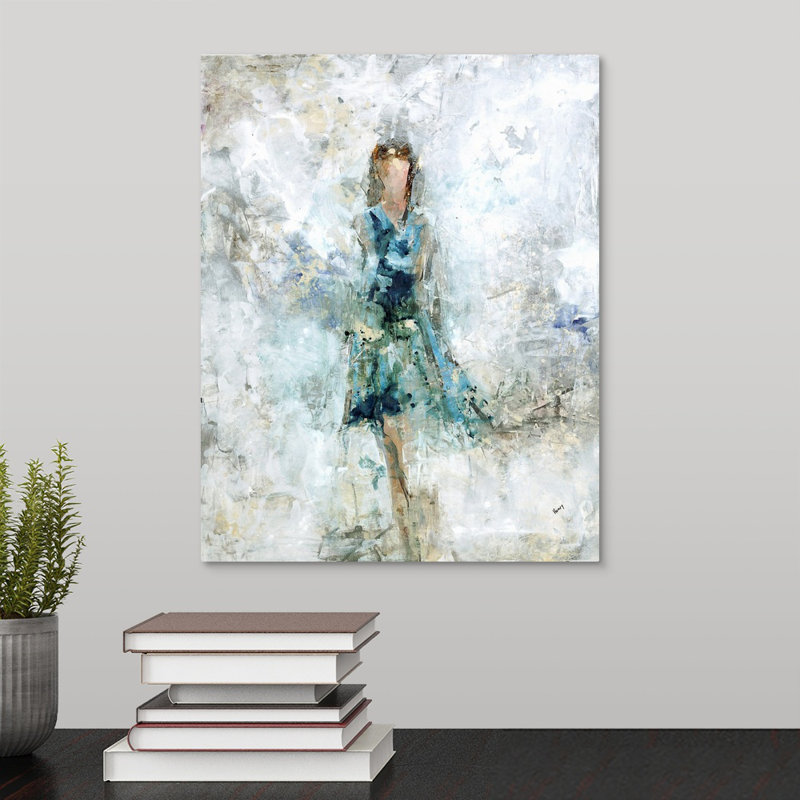 « high mode saison », peinture sur toile, H 14 po x l 11 po x p 1,25 po, Toile tendue
