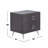 Elms Espresso Finish Accent Table