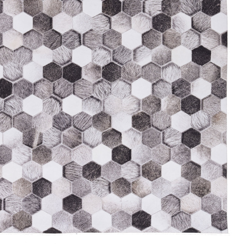 Tapis gris / noir Jameown, Rectangle 3 pi x 5 pi
