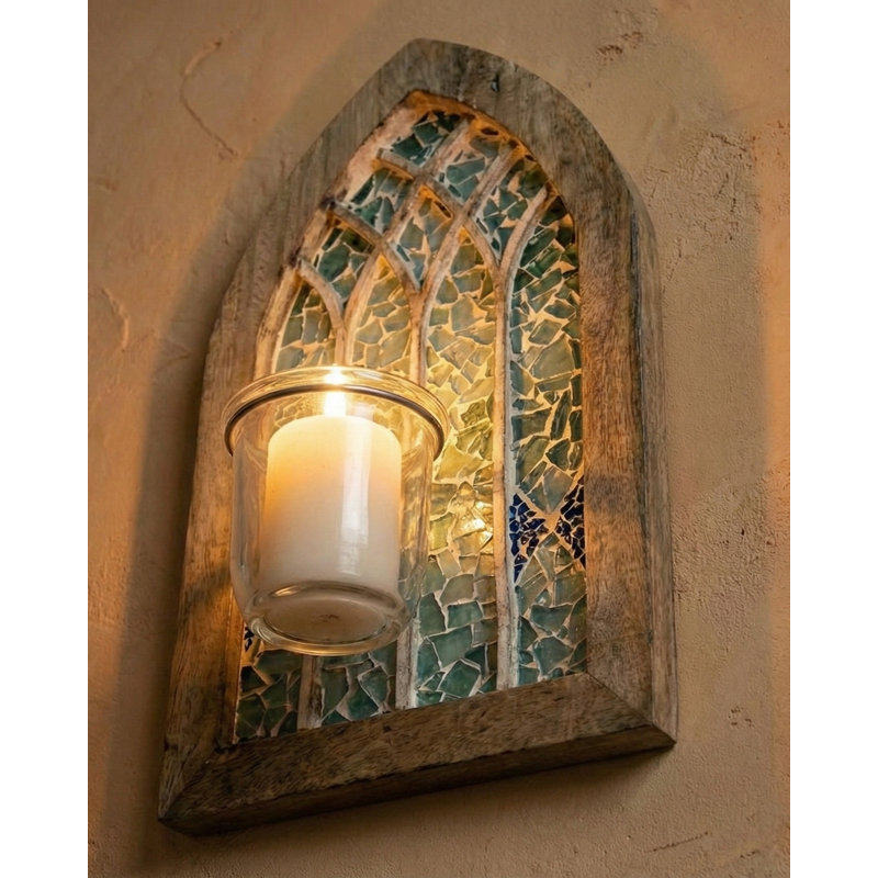 18'' H Brass Tabletop Candelabra