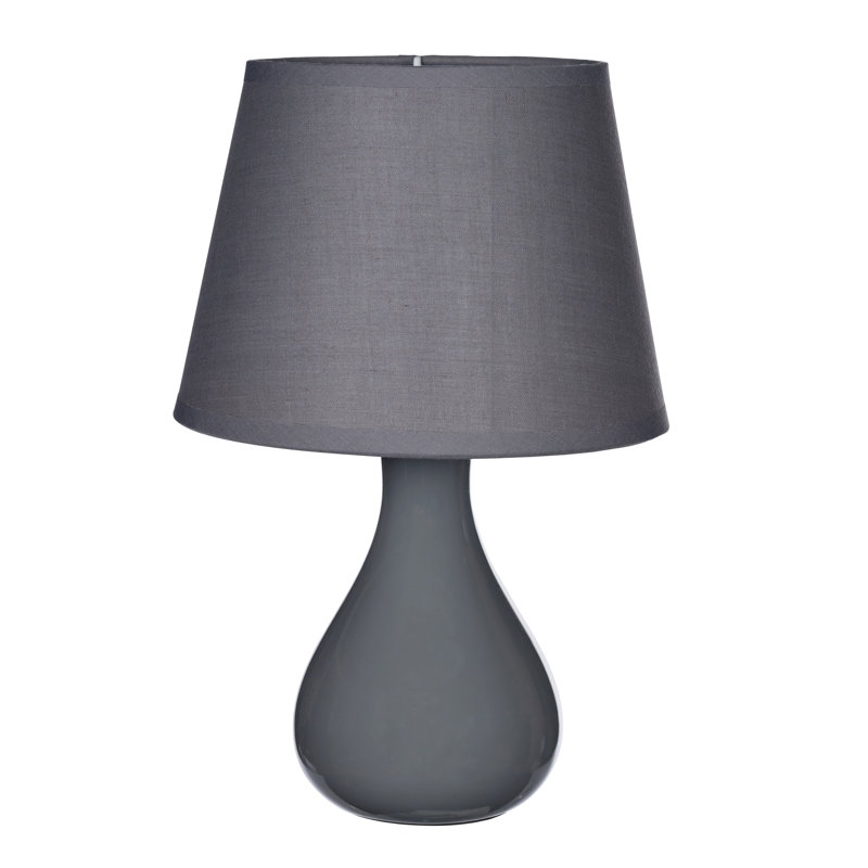 Calliah Ceramic Table Lamp, Grey