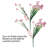 12 Bundles Artificial Flowers Outdoor UV Resistant Fake Flowers No Fade Plastic Plants Garden Porch, Pink-1036706774