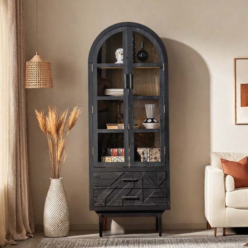 Arch relief bookcase