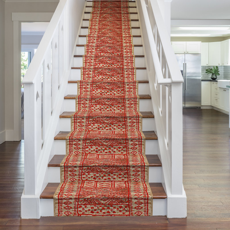 Stair Runner Bansil Indoor Area Rug, Runner Red x 450cm