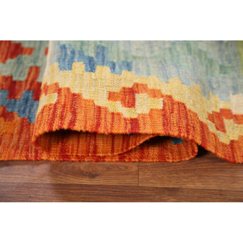 Tapis oriental multicolore Kilim 6 x 8