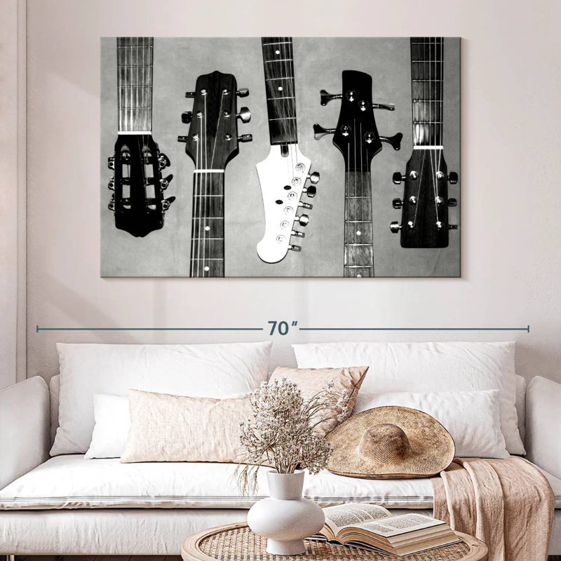 Tête de guitare Abarca I, H 34 po x l 51 po