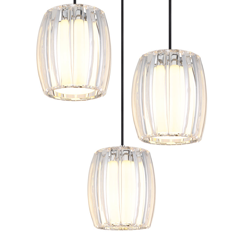 Alixandria 3 - Light Chrome Geometric Pendant
