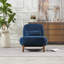 Le fauteuil contemporain avec rembourrage doux rehausse le charme du salon, idéal pour les fins de semaine et les invités (bleu)-205894899-205894910