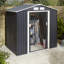 Trentvale 6X4 Metal Apex Shed Dark Grey-565166983