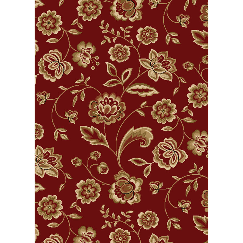 City Floral Indoor Rug, Rectangle 5'3" x 7'3"