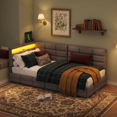 Upholstered Daybed with Drawer Storage