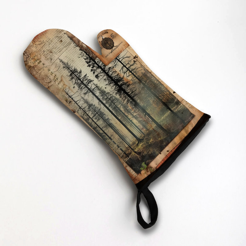 Forest Magic Oven Mitt Cotton Twill